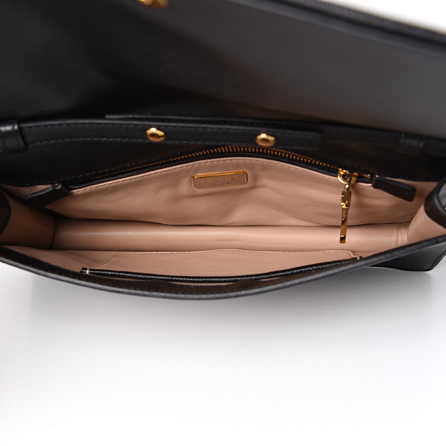 Saffiano Lux Clutch Black