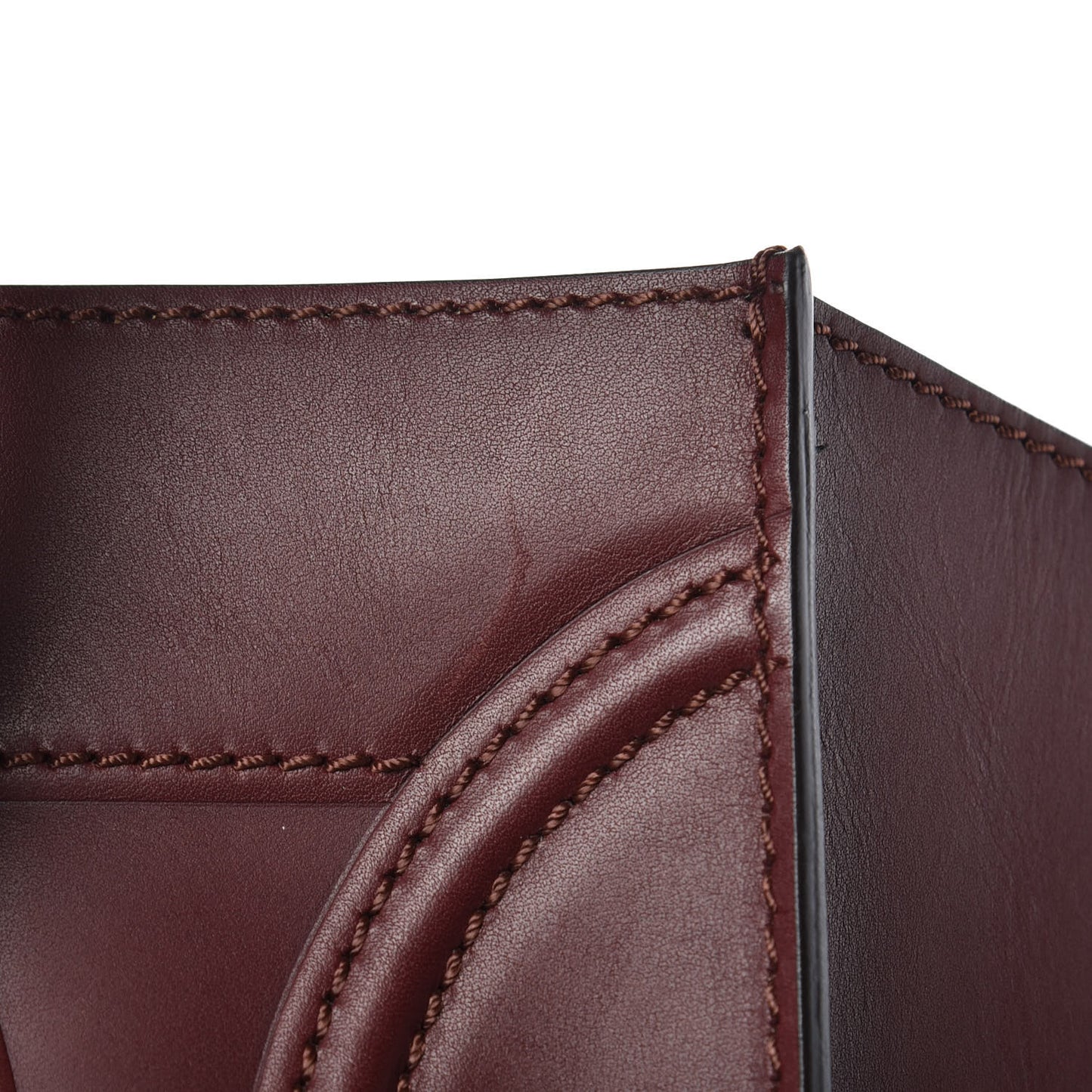 Supple Calfskin Medium Phantom Luggage Burgundy