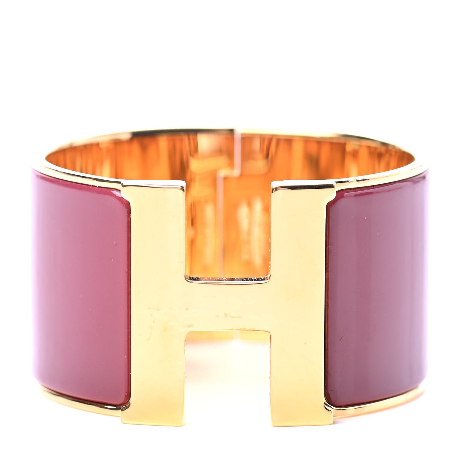 Enamel Extra Wide Clic Clac H Bracelet PM Rouge De Chine