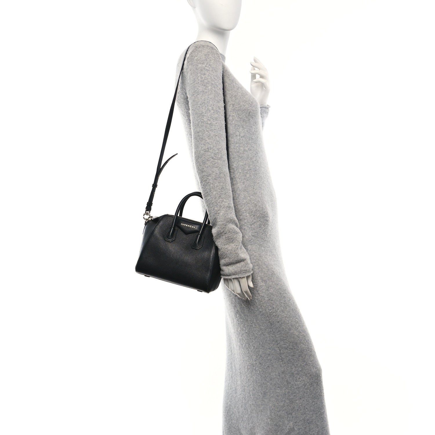 Givenchy Sugar Goatskin Mini Antigona Black 2 of 10