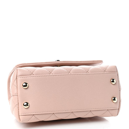 Chanel Caviar Quilted Extra Mini Coco Handle Flap Light Pink 3 of 8