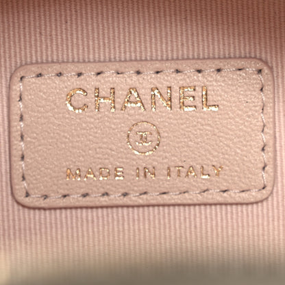 Chanel Lambskin Quilted Small Chic Riviera Top Handle Vanity Case White 6 of 15