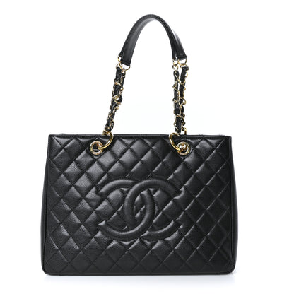 Chanel Caviar Quilted Grand Shopping Tote GST Black 1 of 11