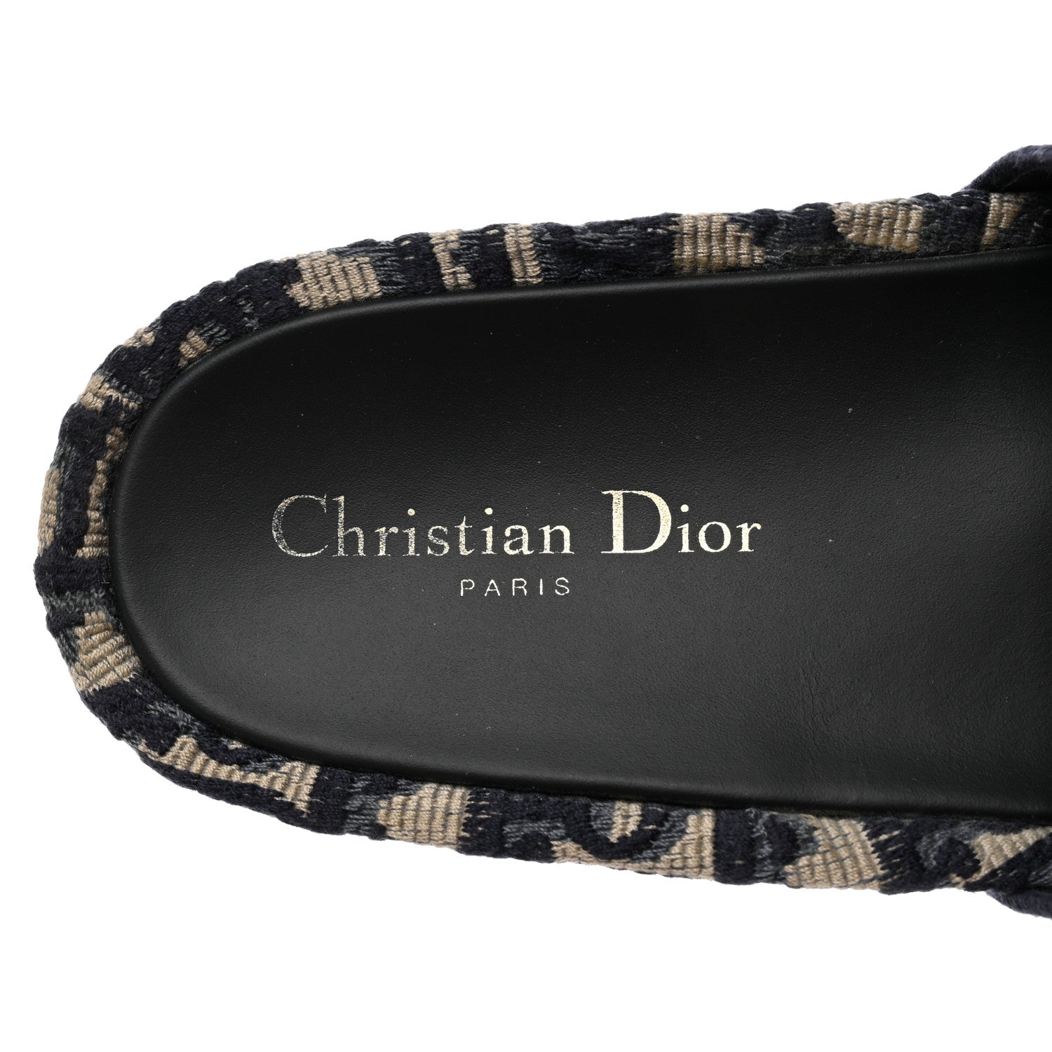 Christian Dior Oblique D-Way Platform Slide Sandals 40 Deep Blue 6 of 10