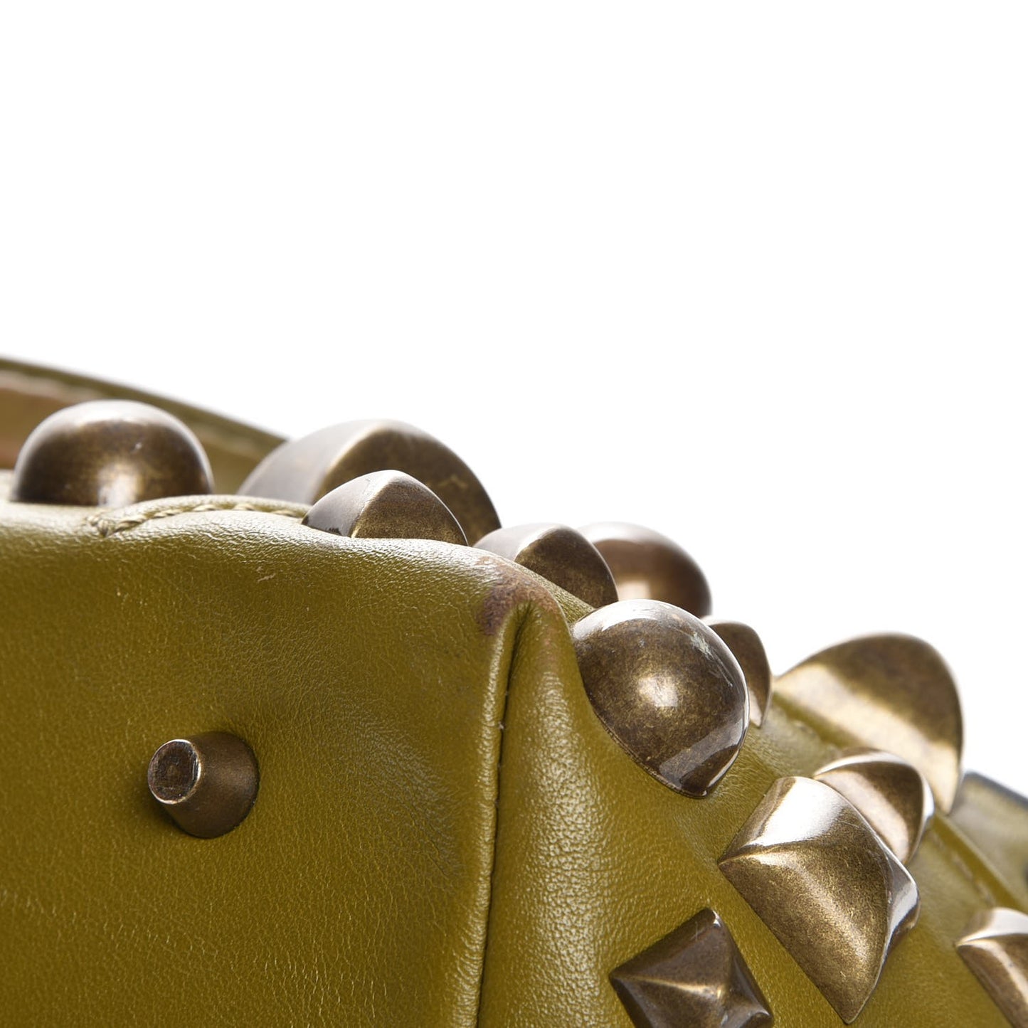 Nova Check Mega Stud Nickie Tote Green