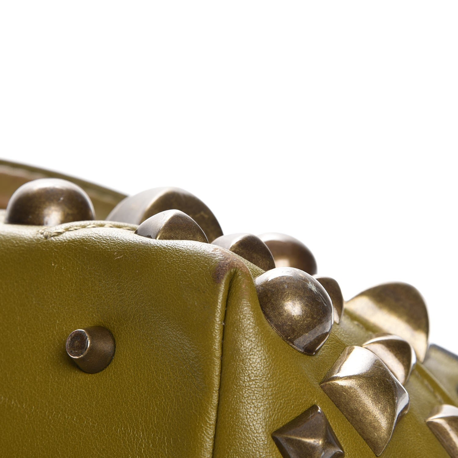 Burberry Nova Check Mega Stud Nickie Tote Green 12 of 12