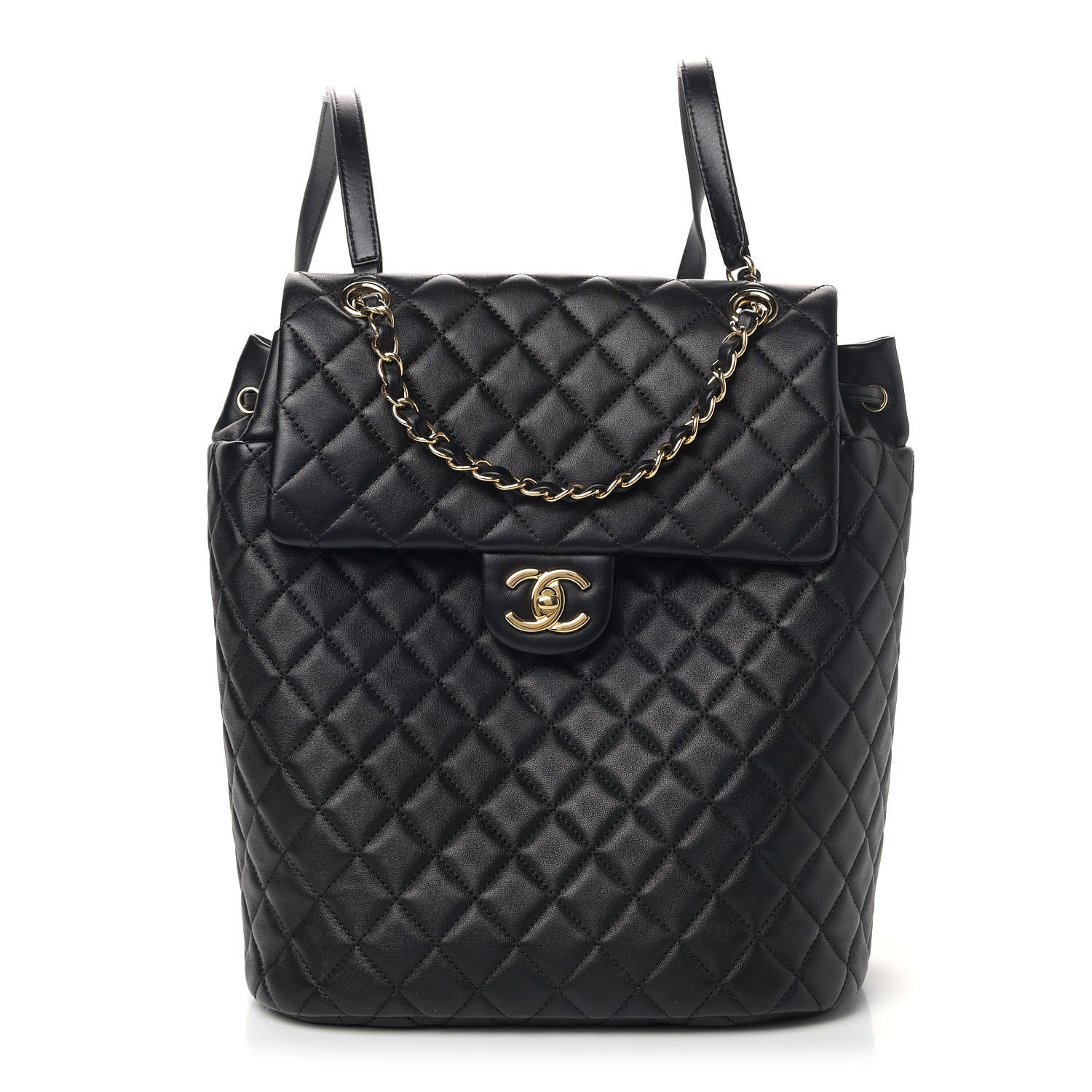 Chanel Lambskin Quilted Large Urban Spirit Backpack Black 1 of 7