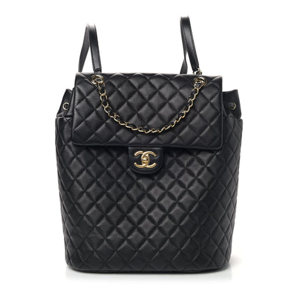 Chanel Lambskin Quilted Large Urban Spirit Backpack Black 1 of 7