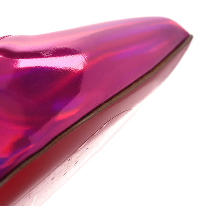 Christian Louboutin Metallic Patent Psychic Hot Chick 100 Pumps 39 Fuxia 12 of 13