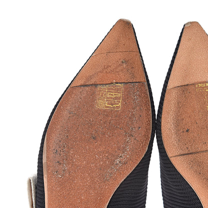 Christian Dior Technical Canvas Ribbon J'Adior Slingback Ballet Flats 35 Black 11 of 15