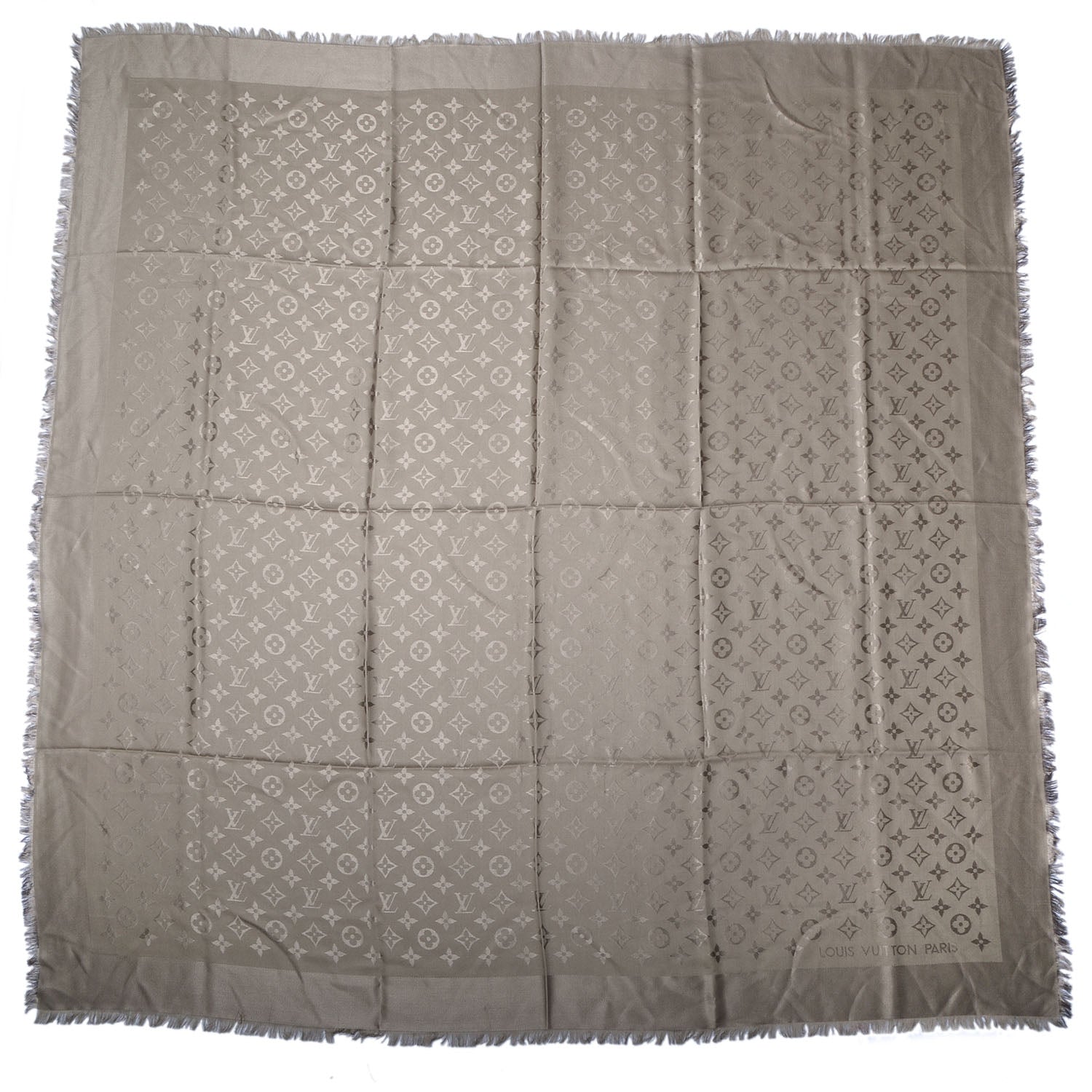 Louis Vuitton Silk Wool Monogram Shawl Verone 3 of 5