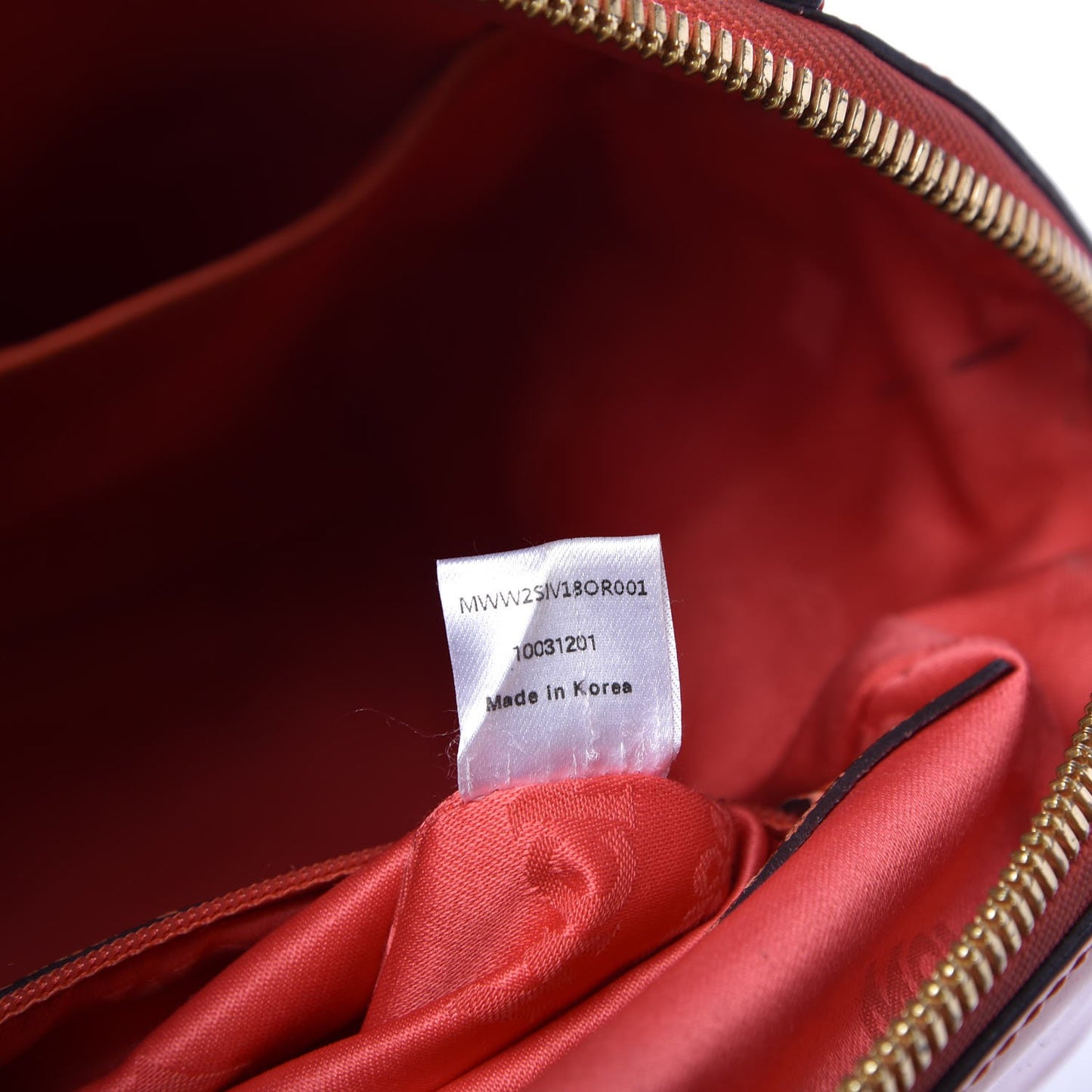Monogram Patent Zip Top Tote Orange