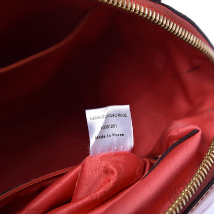 MCM Monogram Patent Zip Top Tote Orange 9 of 23