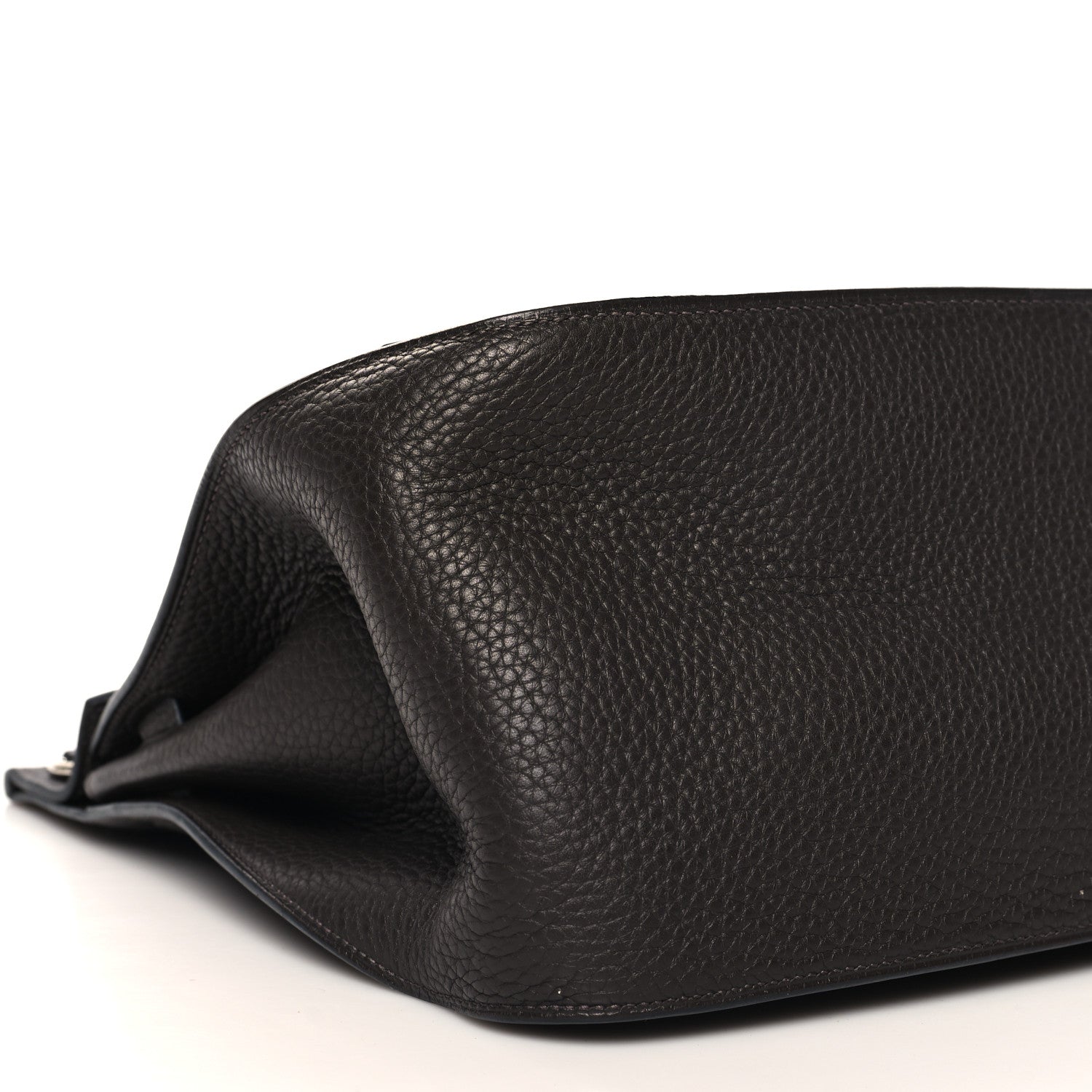 Hermes Taurillon Clemence Jypsiere 34 Chocolate 9 of 11