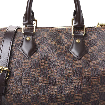 Louis Vuitton Damier Ebene Speedy Bandouliere 25 7 of 12