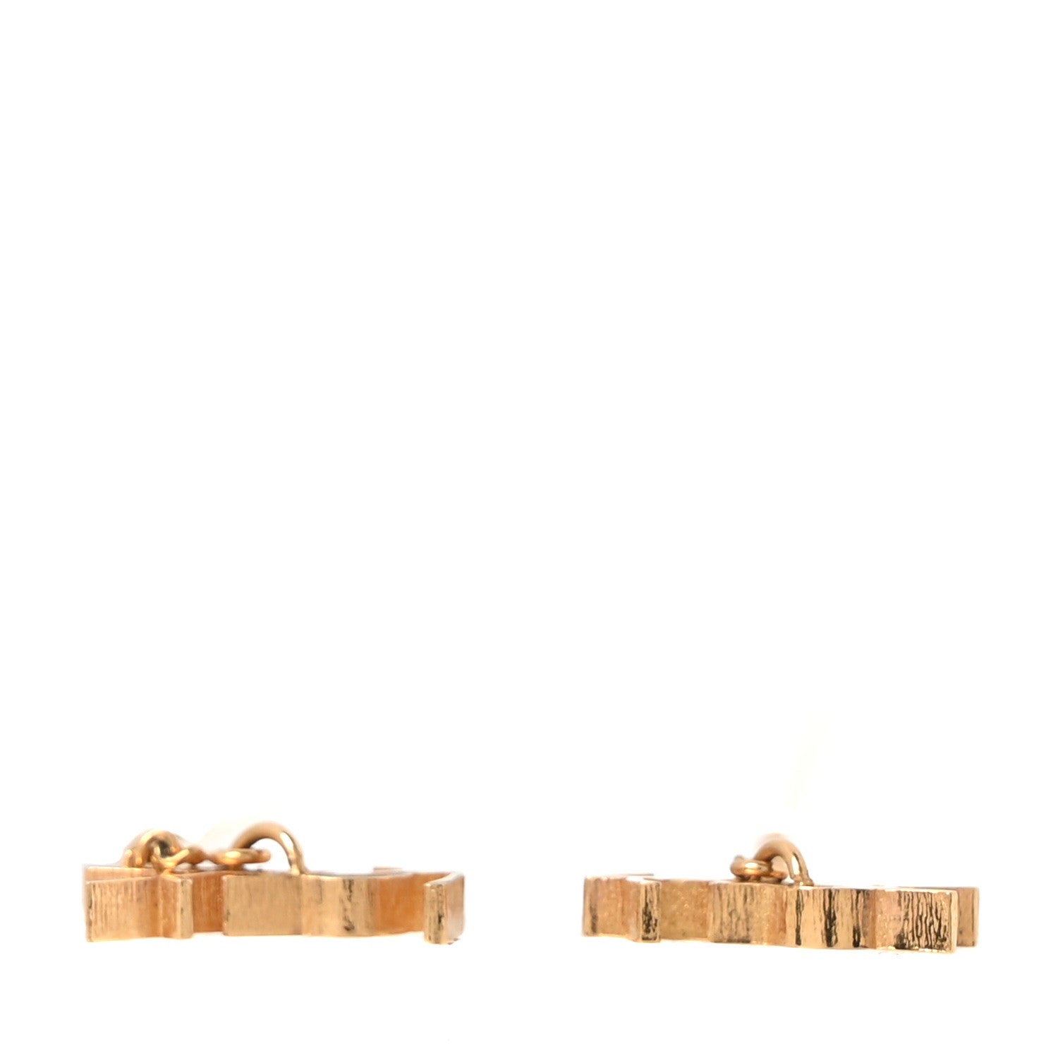 Saint Laurent Metal Opyum Threader Earrings Gold 3 of 4