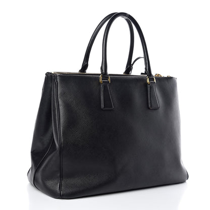 Prada Saffiano Medium Galleria Double Zip Tote Black 3 of 16
