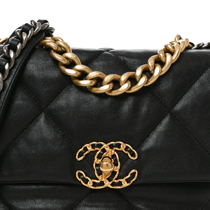 Chanel Goatskin Quilted Medium Chanel 19 Flap Black 8 of 11