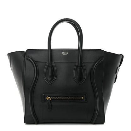 Celine Smooth Calfskin Medium Luggage Black 1 of 17