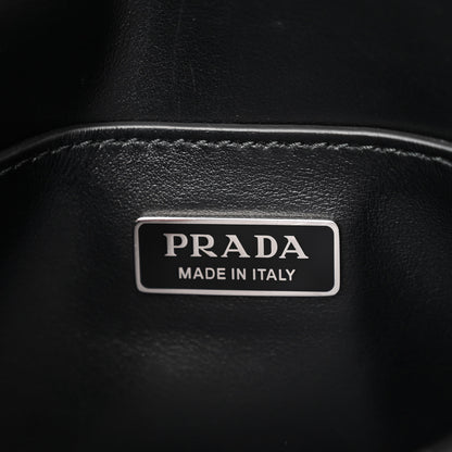 Prada Spazzolato Mini Flap Bag With Strap Black 6 of 11