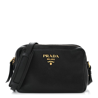 Prada Vitello Phenix Camera Bag Black 1 of 12