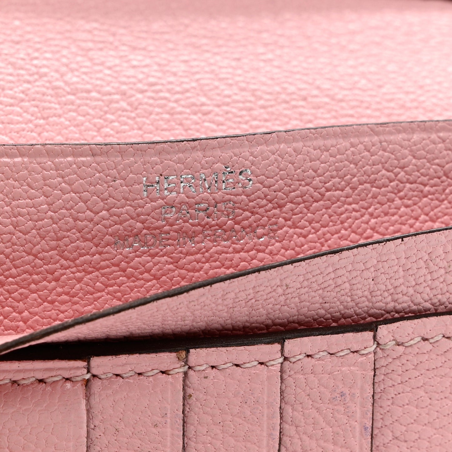 Chevre Mysore Bearn Compact Wallet Rose Sakura