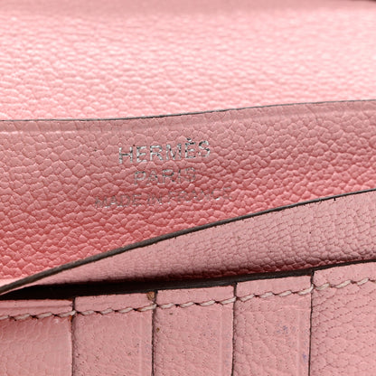 Hermes Chevre Mysore Bearn Compact Wallet Rose Sakura 6 of 10