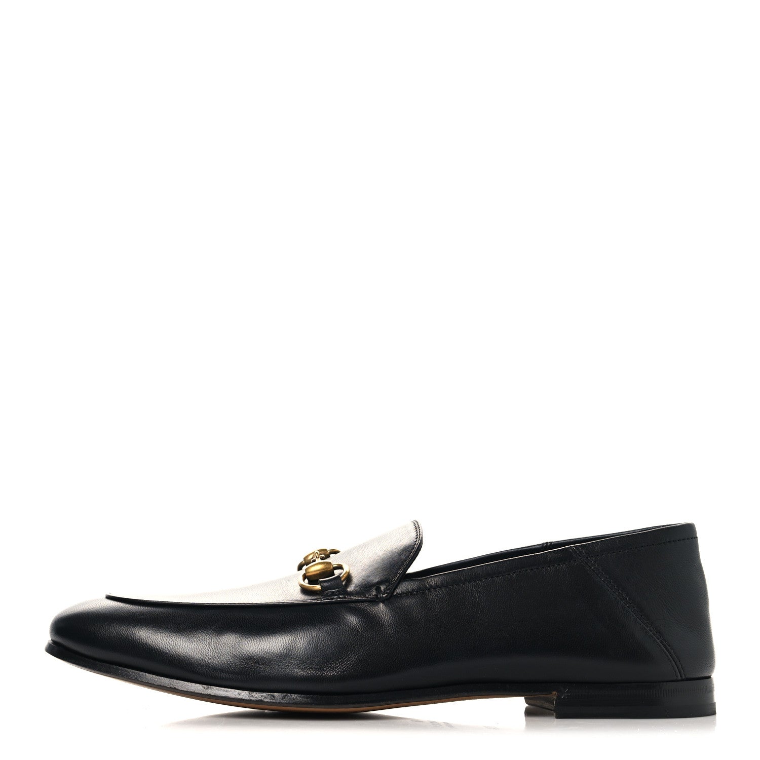 Gucci Lambskin Mens Brixton Horsebit Loafers 10.5 Black 1 of 10