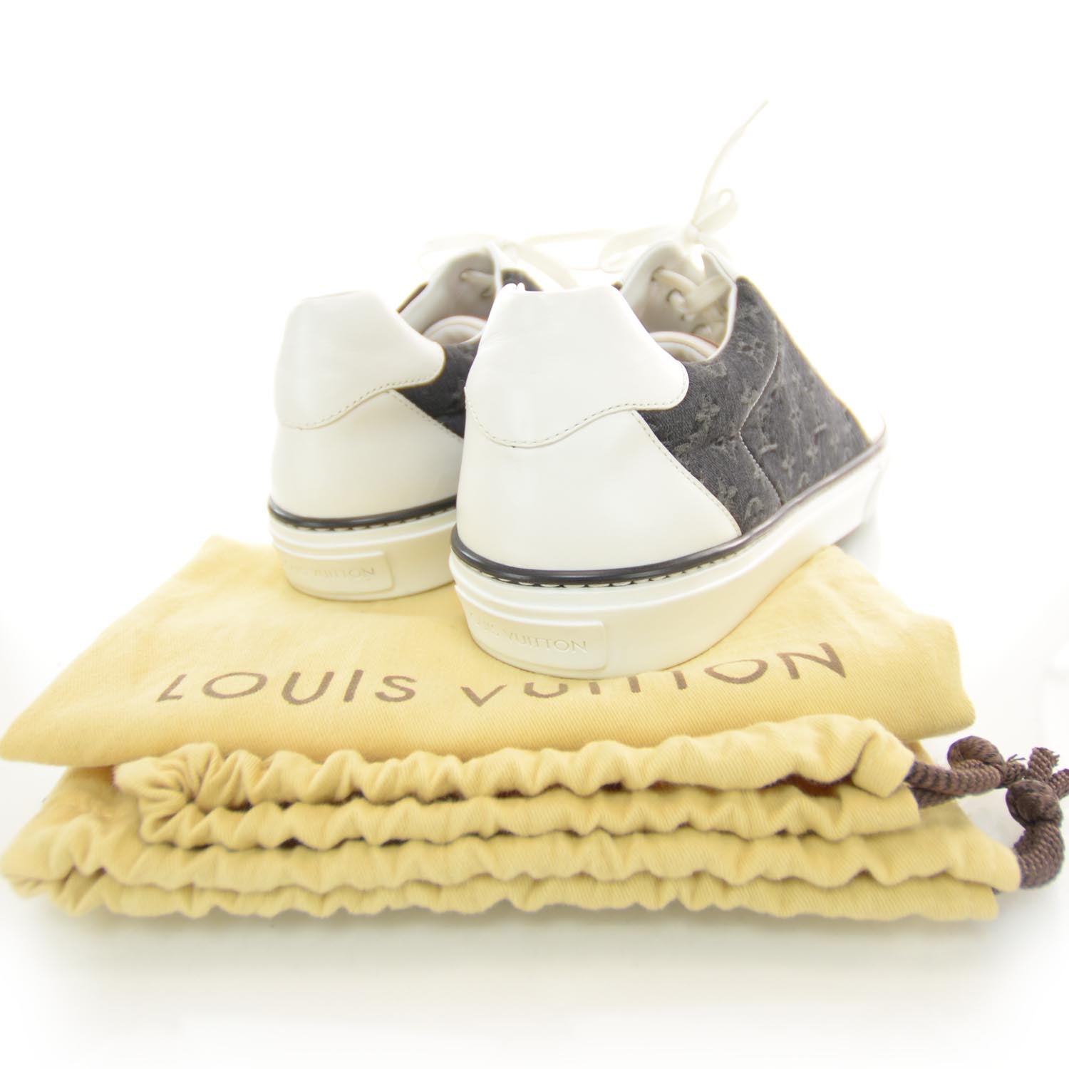 Louis Vuitton Denim Monogram Skate Low Sneakers 10 3 of 6