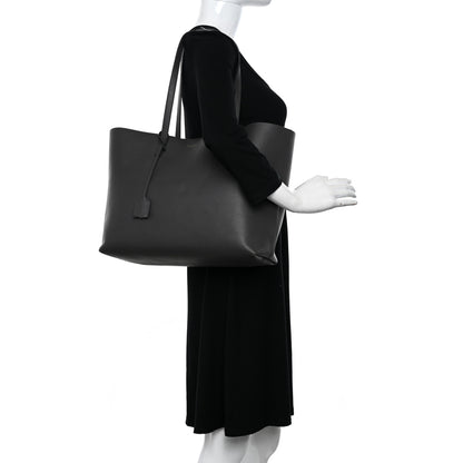 Saint Laurent Calfskin Large Shopping Tote Fog 2 of 11