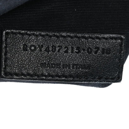 Saint Laurent Calfskin Y Quilted Monogram Large Loulou Chain Satchel Earth 7 of 10