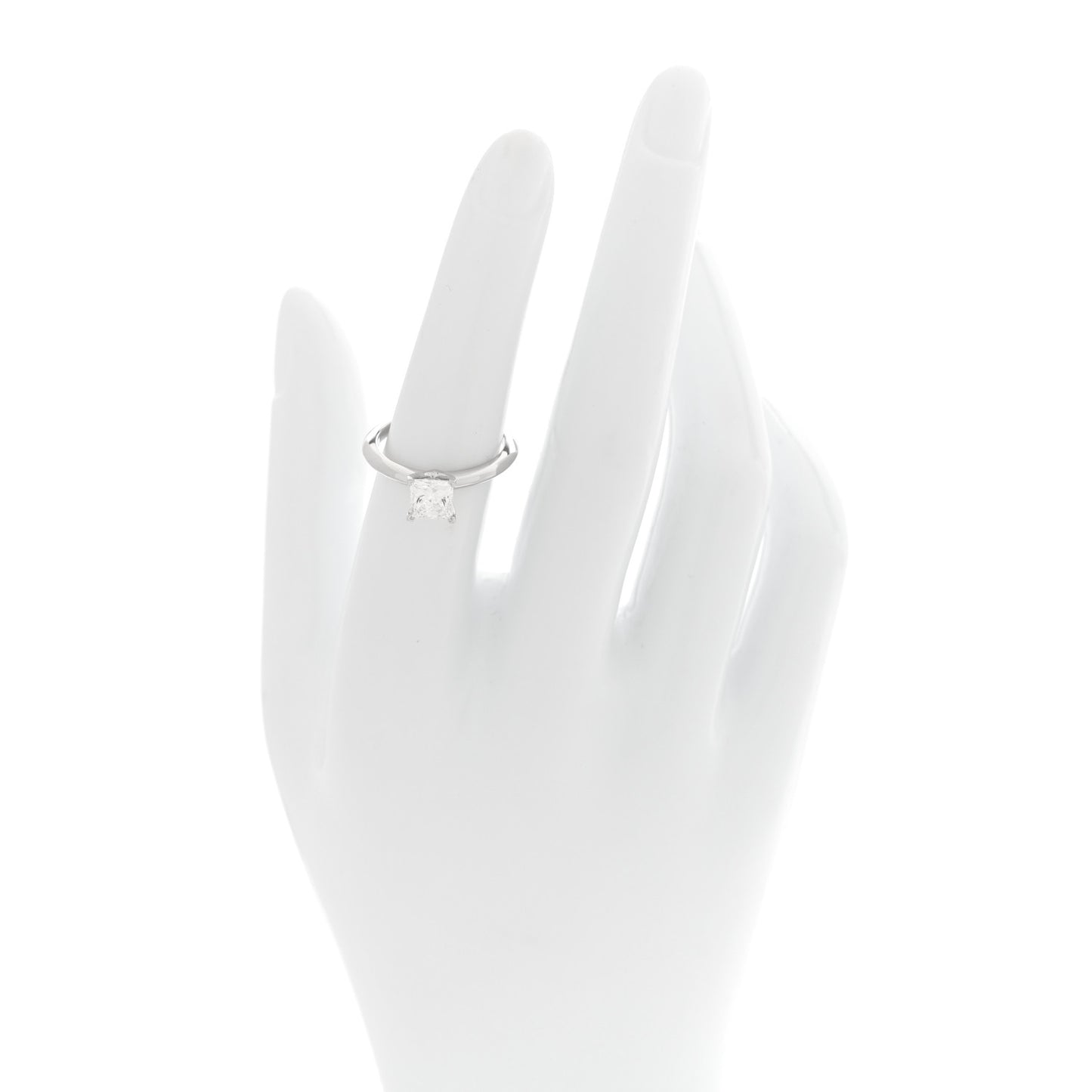 Platinum Diamond 1.04ct Princess Solitaire Engagement Ring 52 6