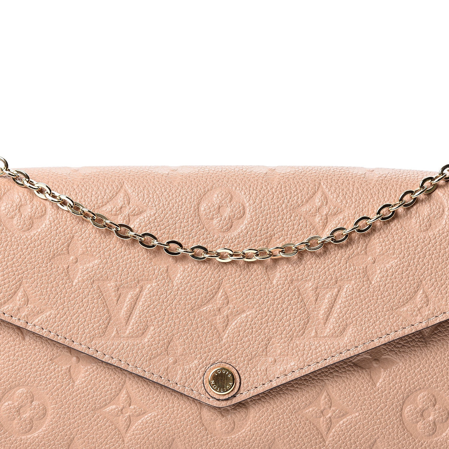 Louis Vuitton Empreinte Pochette Felicie Chain Wallet Papyrus 7 of 11