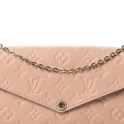 Louis Vuitton Empreinte Pochette Felicie Chain Wallet Papyrus 7 of 11