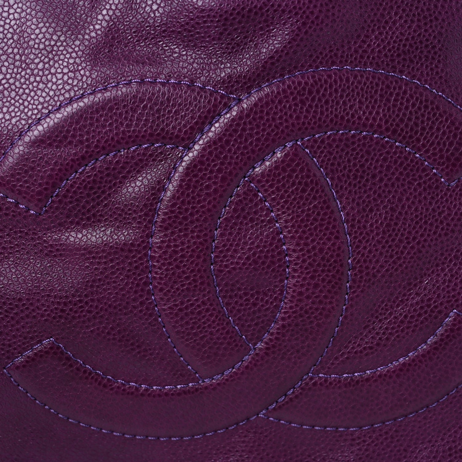 Chanel Caviar 31 Drawstring Tote Purple 10 of 10