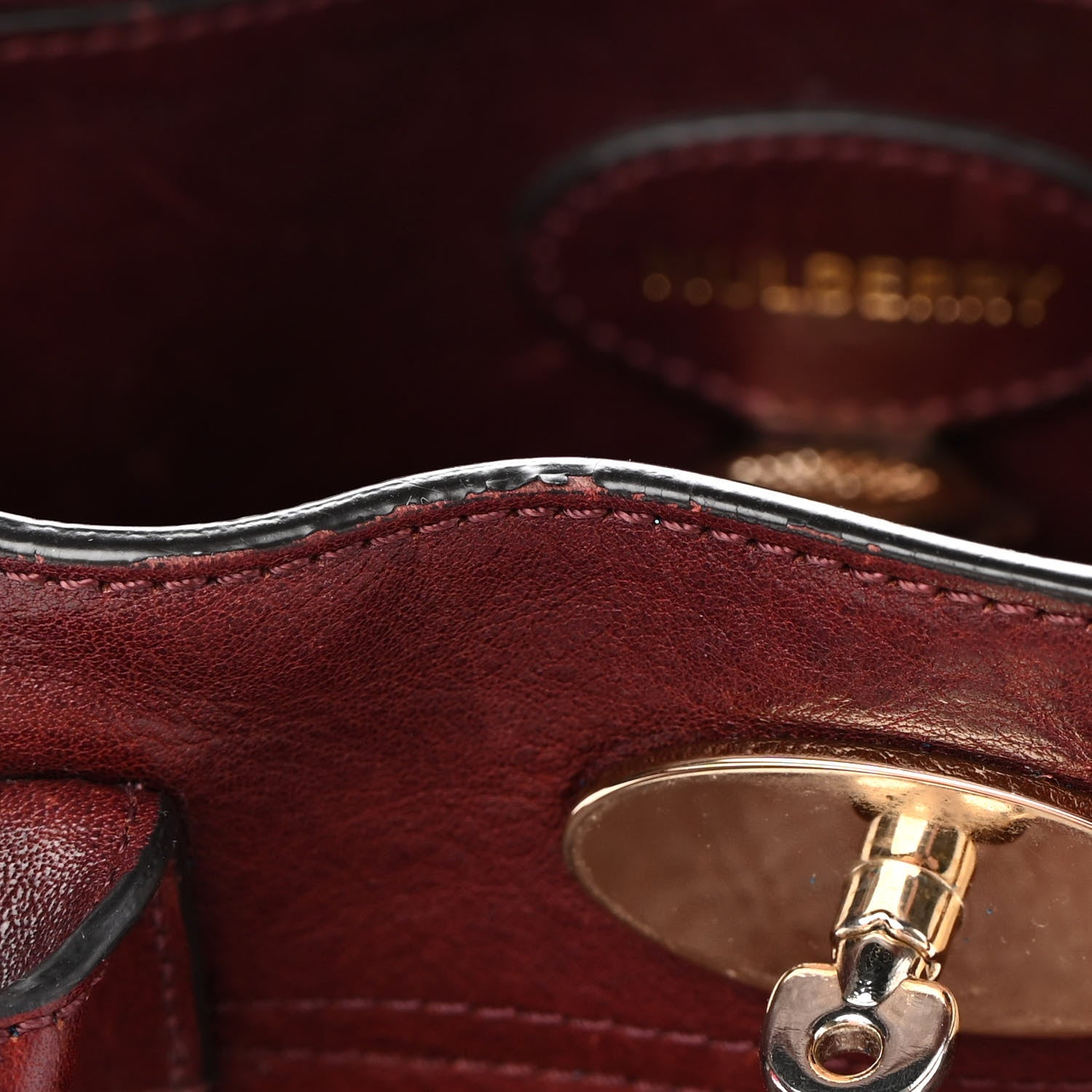 Mulberry Soft Grain Calfskin Small Bayswater Oxblood 16 of 24