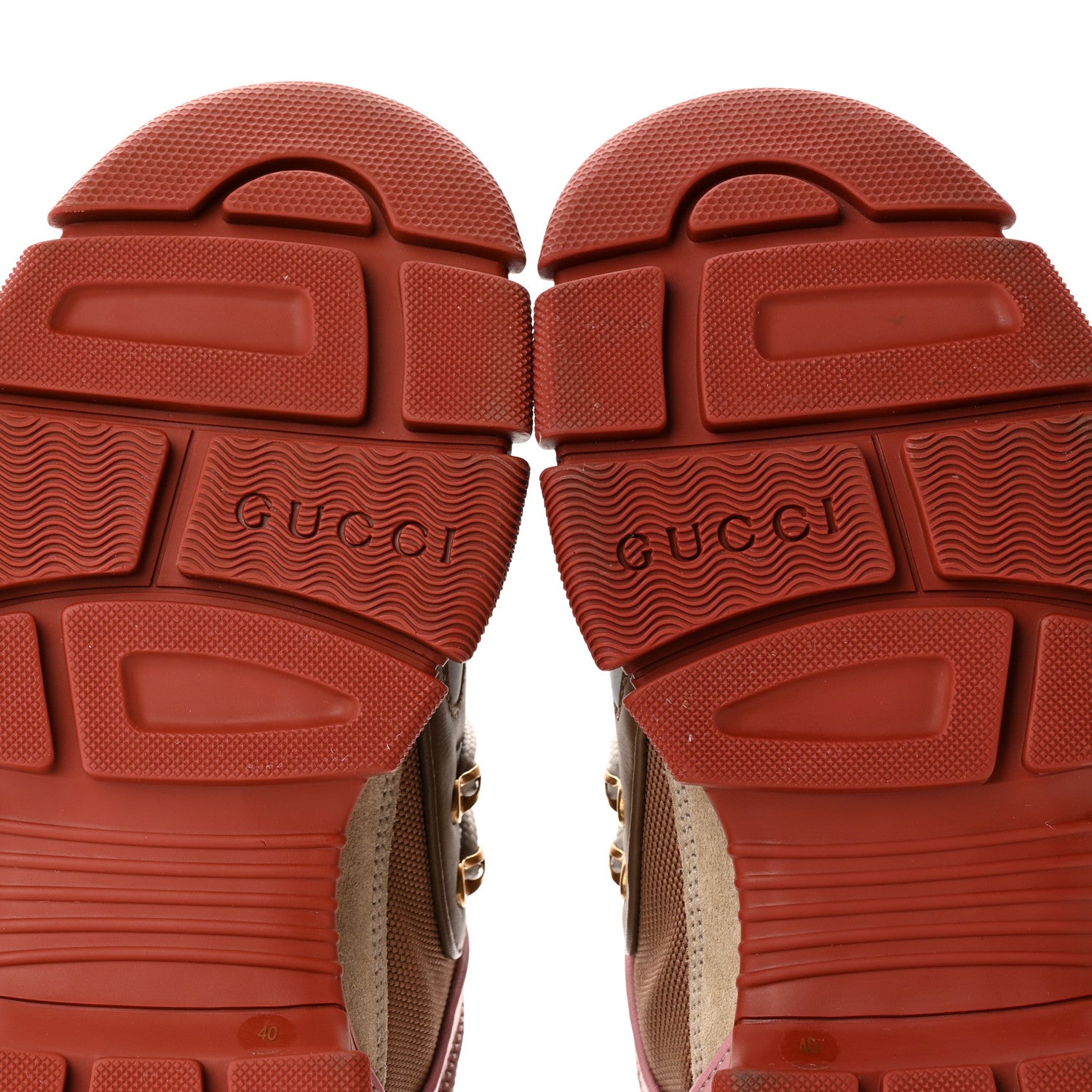 Gucci X SEGA Mesh Canvas Calfskin Womens Flashtrek Sneakers 40 Military Oatmeal 6 of 10
