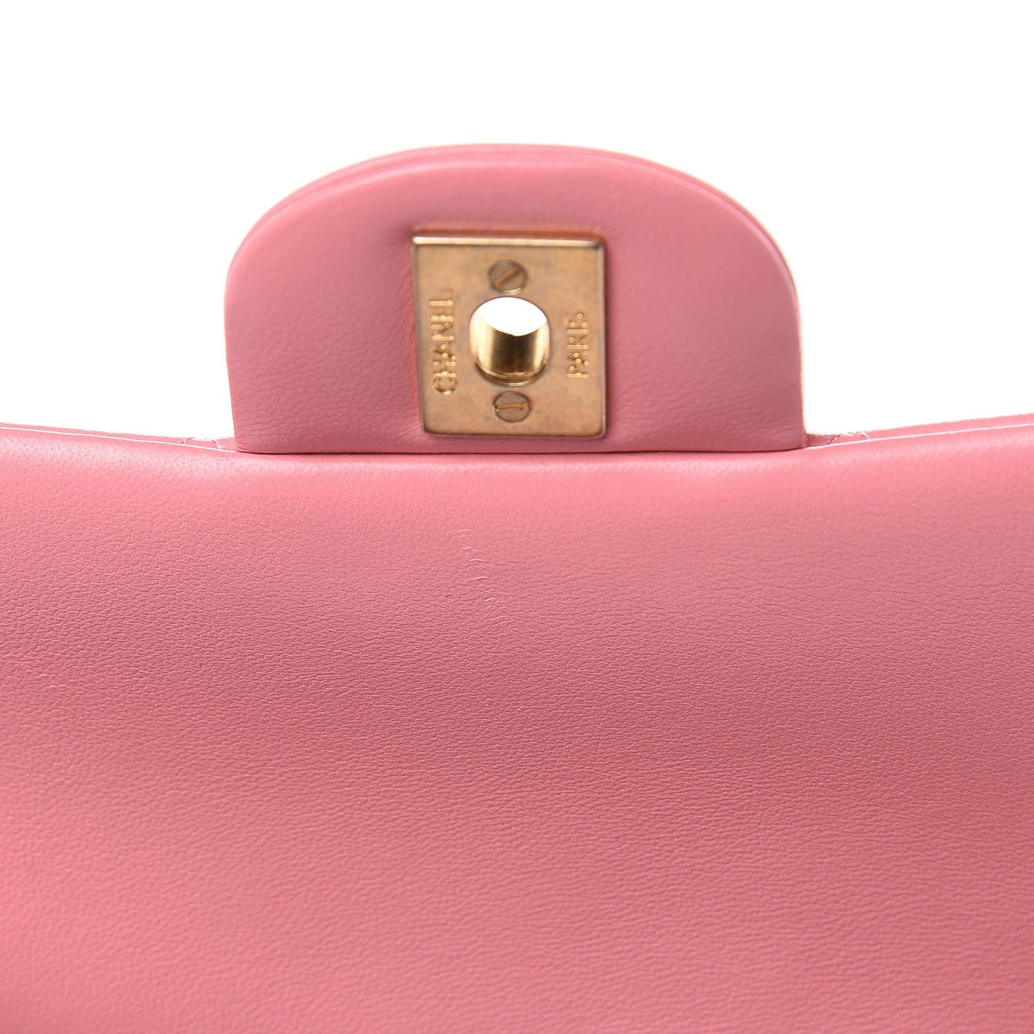 Chanel Lambskin Quilted Mini Rectangular Flap Pink 11 of 11