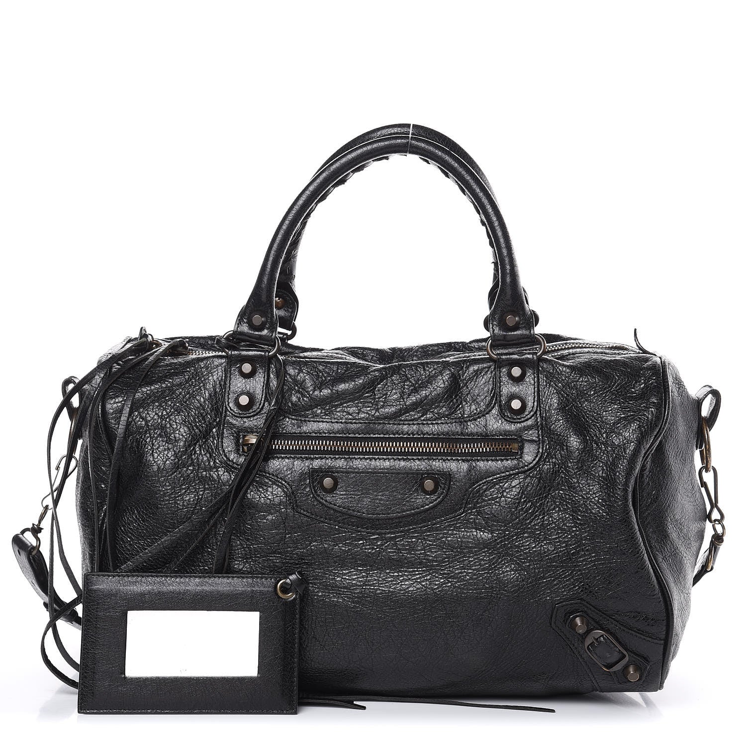 Balenciaga Agneau Classic Hardware Boston Black 1 of 18