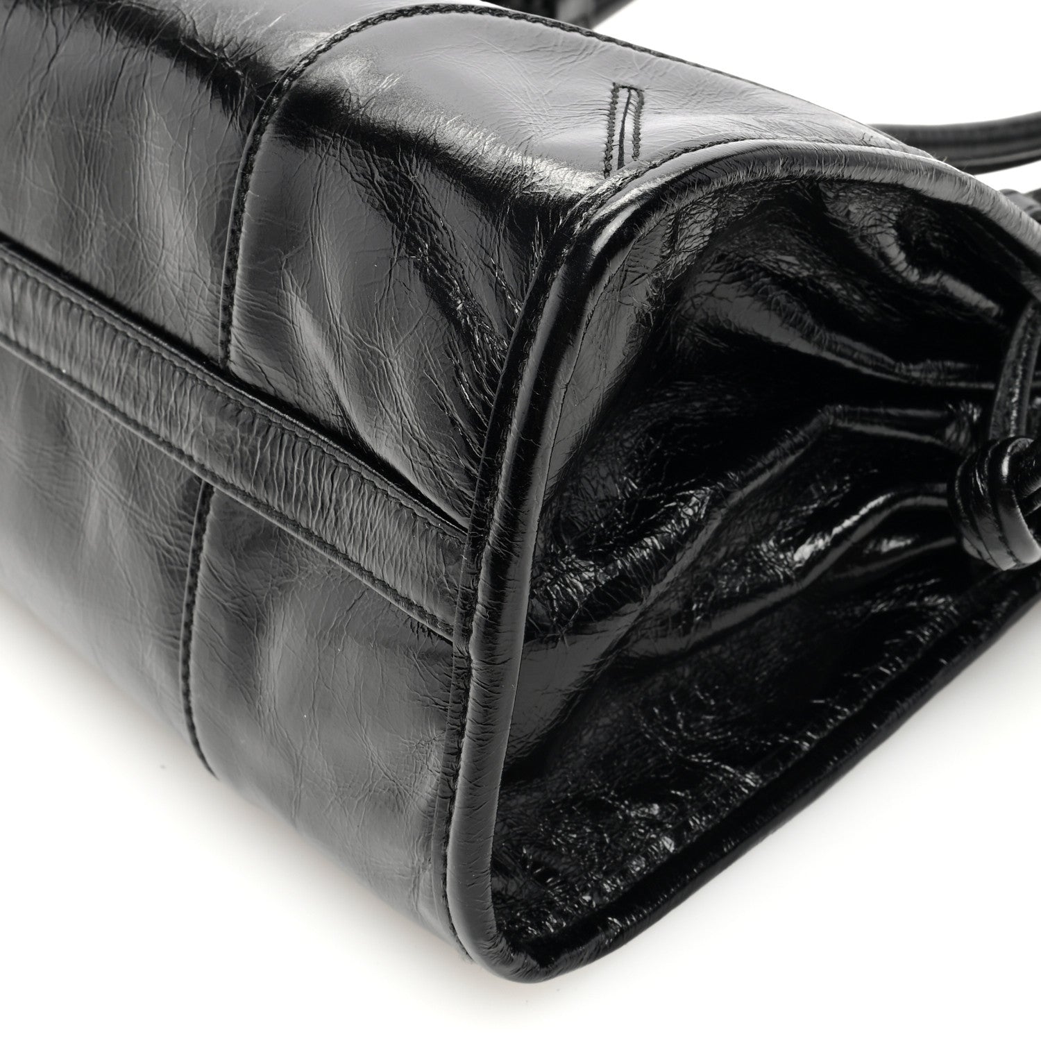 Prada Shiny Nappa Medium Shoulder Bag Black 9 of 9