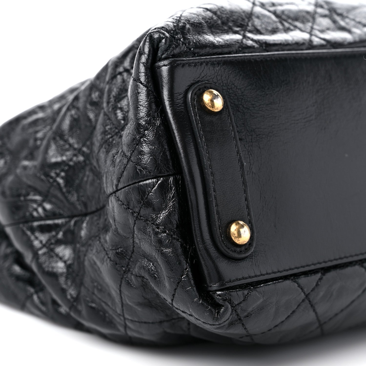 Chanel Glazed Calfskin Stingray Large Bindi CC Tote Black 8 of 14