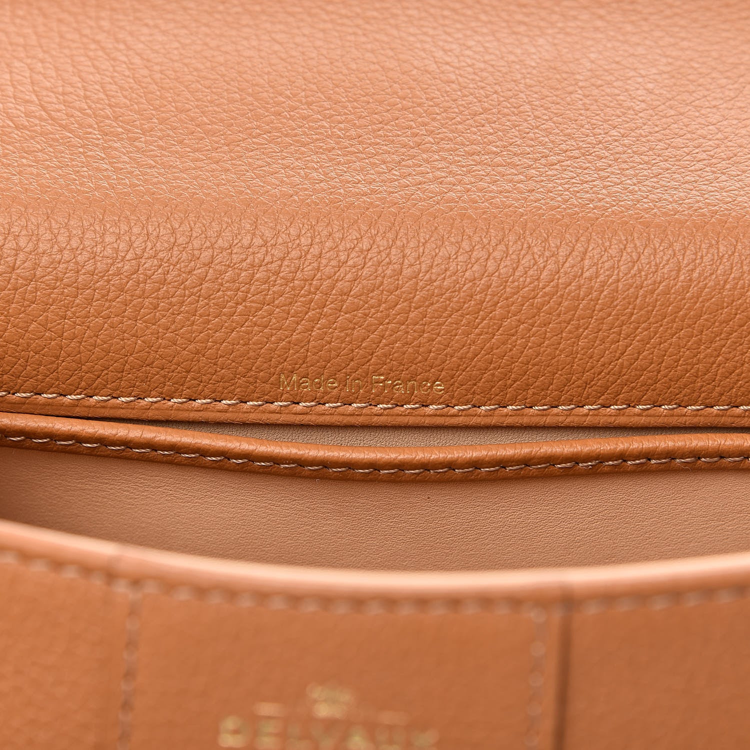 Delvaux Grained Calfskin Mini Brillant Satchel Natural 7 of 10