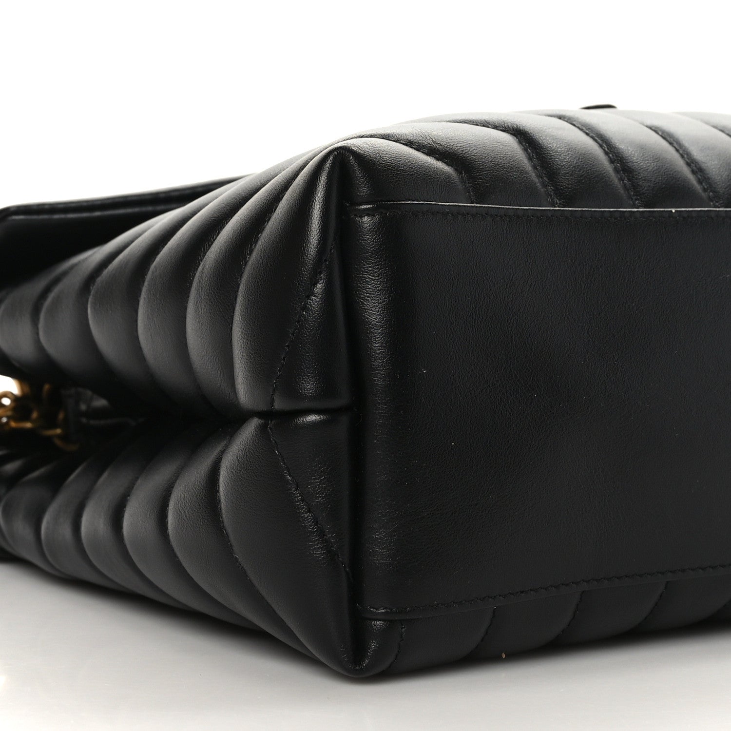 Saint Laurent Calfskin Y Quilted Monogram Medium Loulou Chain Satchel Black 7 of 9