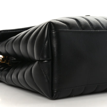 Saint Laurent Calfskin Y Quilted Monogram Medium Loulou Chain Satchel Black 7 of 9