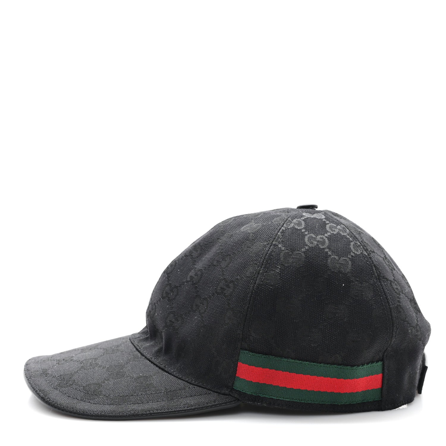 Gucci Monogram Web Baseball Hat XL Black 4 of 10