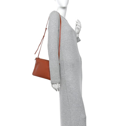Celine Lambskin Large Trio Crossbody Bag Tan 2 of 12