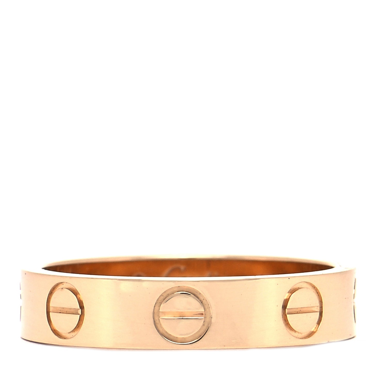 18K Yellow Gold 3.5mm LOVE Wedding Band Ring 47 4