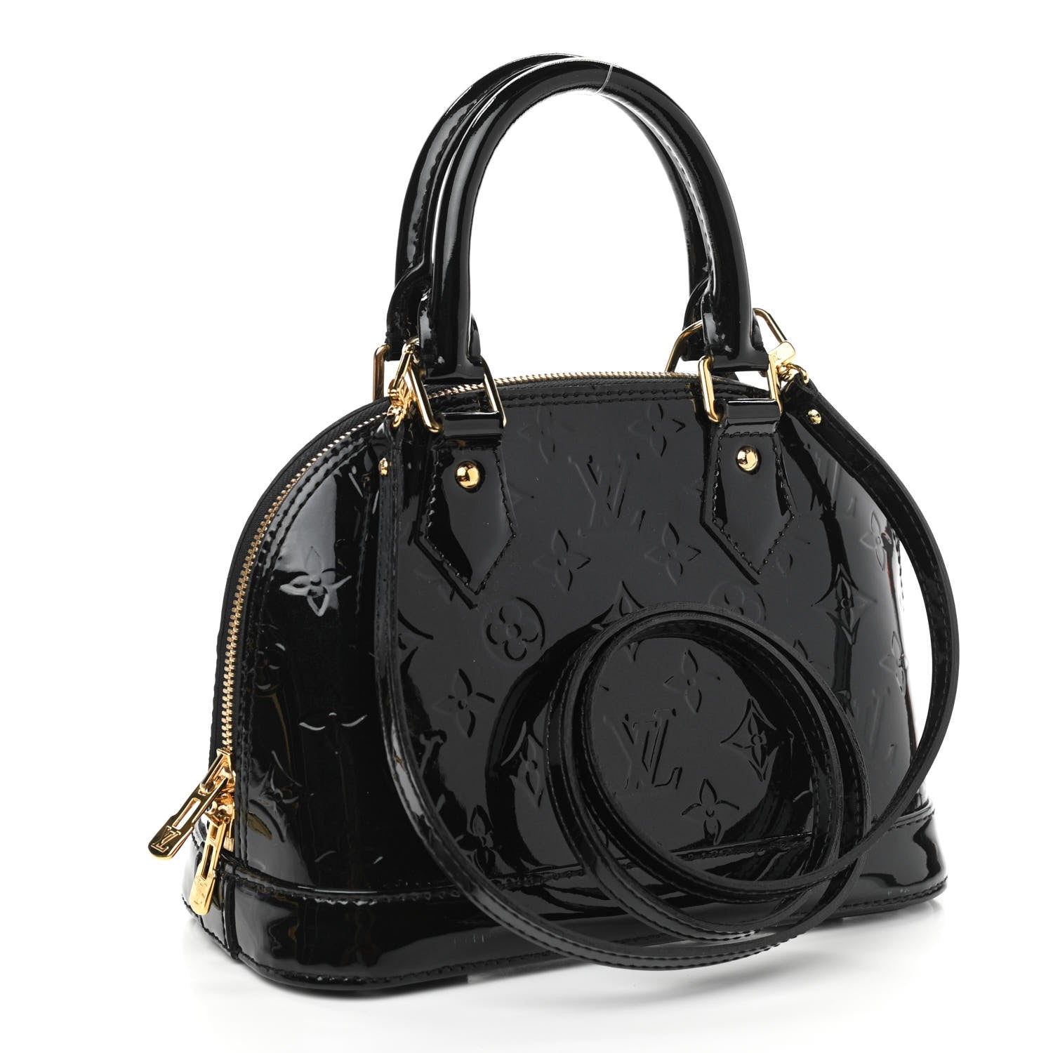 Louis Vuitton Vernis Alma BB Noir Magnetique 3 of 11