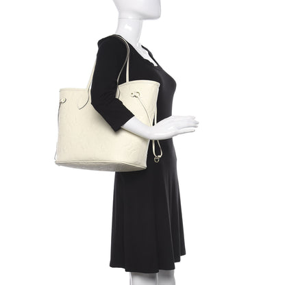 Louis Vuitton Empreinte Monogram Giant Neverfull MM Cream 2 of 10