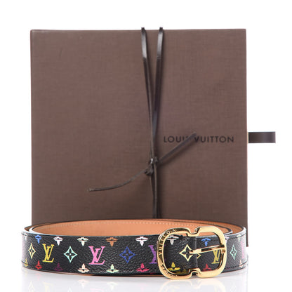 Louis Vuitton Monogram Multicolor 30mm Belt 90 36 Black 7 of 7